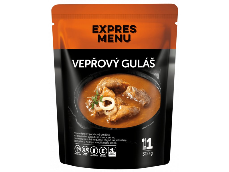 Vepřový guláš 1 porce Vepřový guláš 1 porce